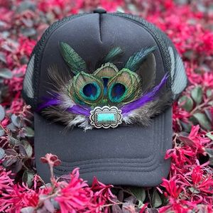 Feather Trucker Hat